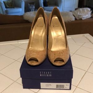 Stuart Weitzman cork pump
